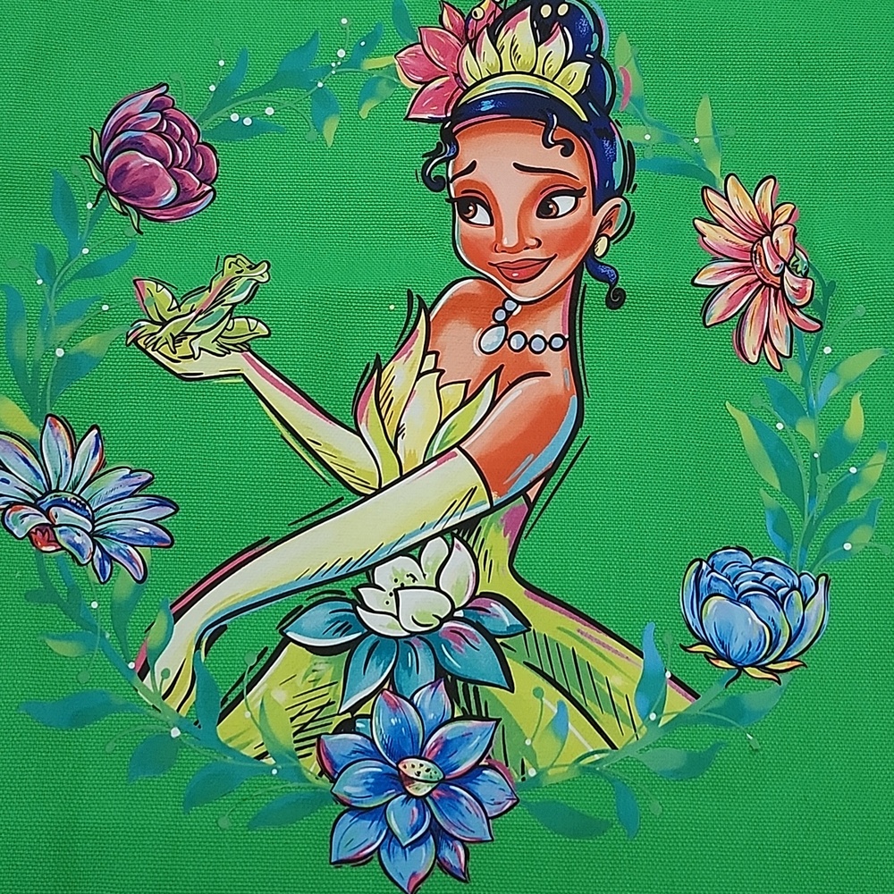 Disney Princess Tote Bag Bundle - Green, Yellow & Lilac Cartoon Prints - Picture 7 of 16